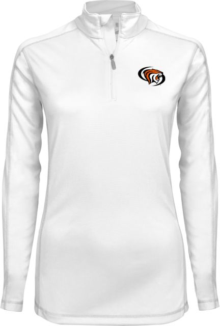 Pacific Tigers Ladies Syntrel Interlock 1/4 Zip Pacific Powercat Primary Mark - ONLINE ONLY